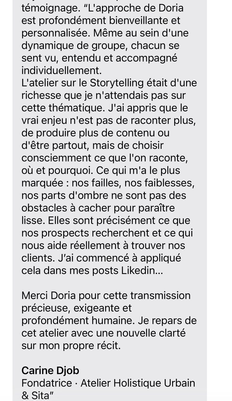 Témoignage de Carine Djob